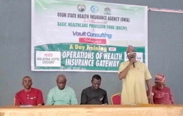 OSHIA Holds Training for Osun Primary Healthcare Workers