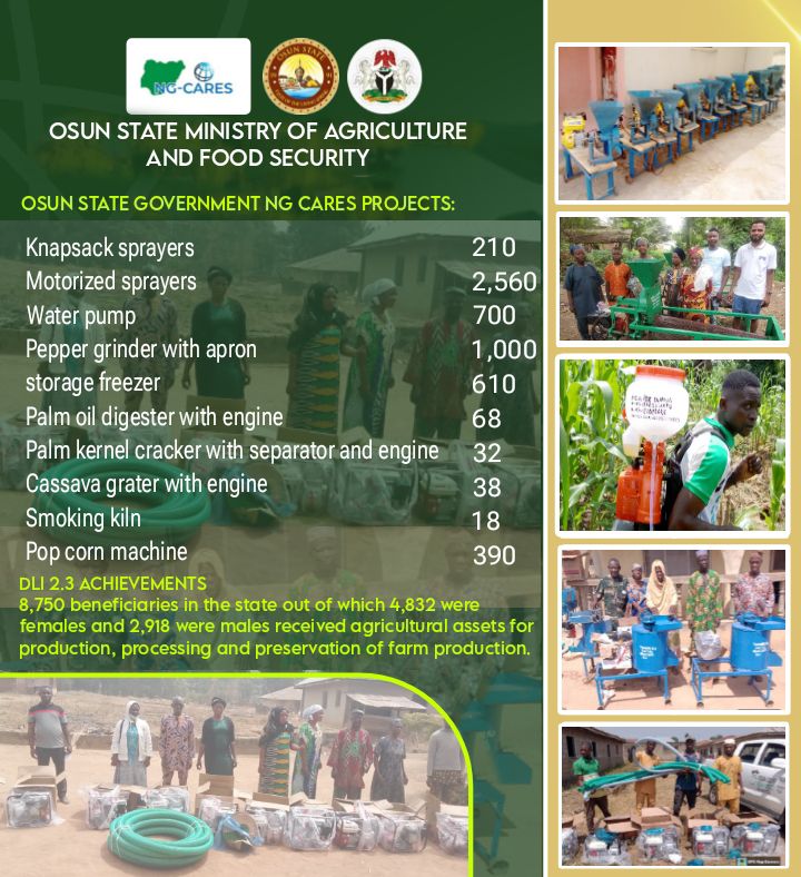 How O-CARES Initiative Is Driving Agricultural Development, Food Security in Osun