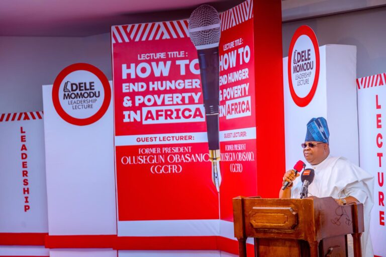 Photos: Governor Adeleke attends Dele Momodu Leadership Lecture